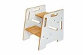 Scaun pentru copii, Hanah Home, Step Stool, 34x39x39 cm, Alb / Natural