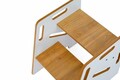Scaun pentru copii, Hanah Home, Step Stool, 34x39x39 cm, Alb / Natural