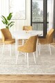Set masă și scaune (5 bucăți), Hanah Home, Rox, Alb / Cappuccino