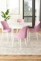 Set masă și scaune (5 bucăți), Hanah Home, Rox, Alb/Roz
