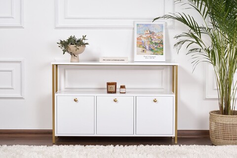 Consola, Nordure, Solace, Alb/Auriu