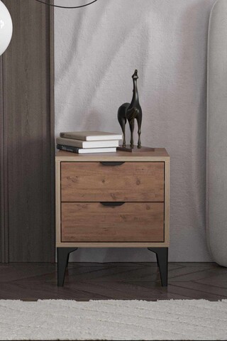 Noptiera, Hanah Home, Arden, 45x52x40 cm, Pinul Atlasului