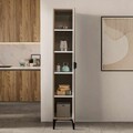 Dulap multifunctional, Hanah Home, Arden Single Door, 35x190x37 cm, Alb