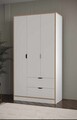 Dulap pentru haine, Hanah Home, Arden 3, 97x182x44 cm, Alb
