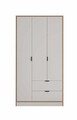 Dulap pentru haine, Hanah Home, Arden 3, 97x182x44 cm, Alb