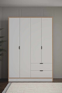 145x182x44 cm, Alb