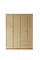 Dulap pentru haine, Hanah Home, Baru 182, 137x182x52 cm, Bej