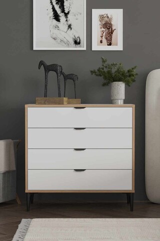 Dulap, Hanah Home, Arden 4, 90x88x40 cm, Alb