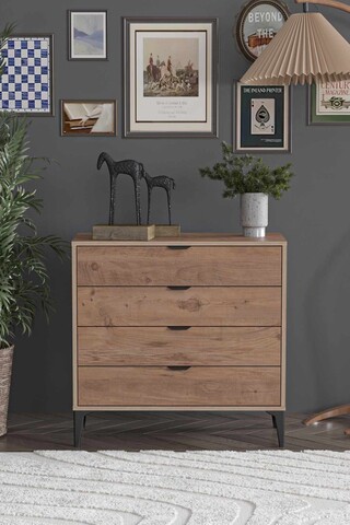 Dulap, Hanah Home, Arden 4, 90x88x40 cm, Pinul Atlasului