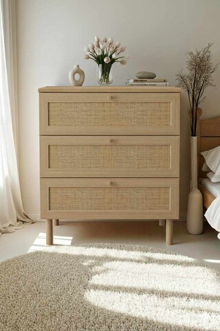 Dulap, Hanah Home, Baru, 75x85x42 cm, Bej