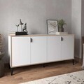Bufet, Hanah Home, Arden, 160x80x44 cm, Alb
