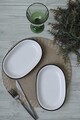 Set platouri servire, Hermia, 275KRM2515, Eco-Friendly, Alb mat