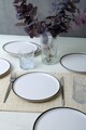 Set platouri servire desert, Hermia, 275KRM2521, Eco-Friendly, Alb mat