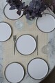 Set platouri servire desert, Hermia, 275KRM2521, Eco-Friendly, Alb mat