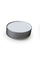 Set platouri servire desert, Hermia, 275KRM2521, Eco-Friendly, Alb mat