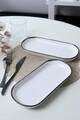 Set platouri servire, Hermia, 275KRM2524, Eco-Friendly, Alb mat