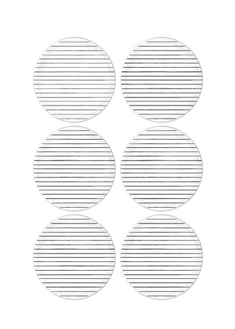 Set platouri servire desert, Hermia, 280TMA3130, Alb