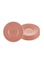 Set de farfurii ceramice, Hermia, 280TMA3170, Roz somon