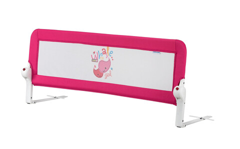 Margine de siguranta pentru pat, Wallxpert, Whale, Roz