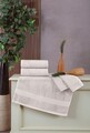 Set prosoape de baie, L'essentiel Maison, Delux, Ecru