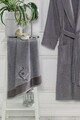 Set halat si prosop de baie, L'essentiel Maison, Cora, Antracit