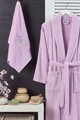 Set halat si prosop de baie, L'essentiel Maison, Cora, Lila