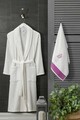 Set halat de baie pentru femei, L'essentiel Maison, Cora, Crem