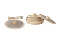 Set vase pentru gatit, Hermia, 343HNG1101, Baza de indicție, Crem