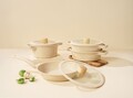 Set vase pentru gatit, Hermia, 343HNG1105, Baza de indicție, Crem