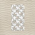 Prosop de plaja, L'essentiel Maison, BT20215008, 75x150 cm, Alb