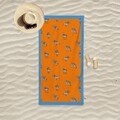 Prosop de plaja, L'essentiel Maison, BT2023004, 75x150 cm, Portocaliu