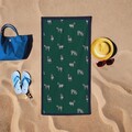 Prosop de plaja, L'essentiel Maison, BT2023003, 75x150 cm, Verde