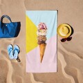 Prosop de plaja, L'essentiel Maison, BT20215017, 75x150 cm, Multicolor