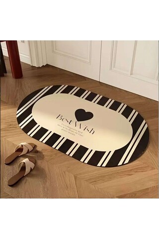 Covoras de baie, L'essentiel Maison, Best Wish, 60x100 cm, Multicolor