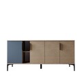 Consola, Hanah Home, Tarz, 180x79x40 cm, Stejar / Antracit