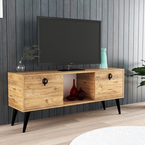 Comoda TV, Hanah Home, Kaya, 140x53.5x30 cm, Maro