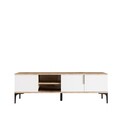 Comoda TV, Hanah Home, Tarz, 180x49x33 cm, Alb / Stejar