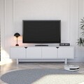 Comoda TV, Hanah Home, Doruk, 180x50x30 cm, Alb