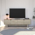 Comoda TV, Hanah Home, Turan, 180x50x30 cm, Travertin