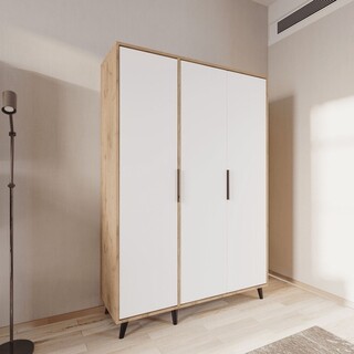 120x192x45 cm, Stejar;Alb