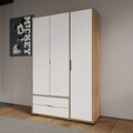 Dulap pentru haine, Hanah Home, Royal Drawers 120, 120x183x45 cm, Stejar / Alb