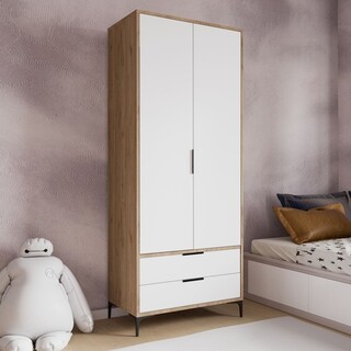 80x192x45 cm, Stejar;Alb