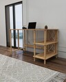 Birou, Hanah Home, Vivace, 125x75x65 cm, Stejar