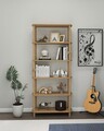 Corp biblioteca, Hanah Home, Rosa 6, 80x174x30 cm, Stejar