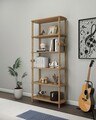 Corp biblioteca, Hanah Home, Rosa 6, 80x174x30 cm, Stejar