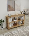 Corp biblioteca, Hanah Home, Fiore, 80x79x38 cm, Stejar