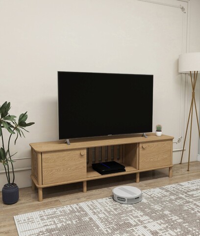Comoda TV, Hanah Home, Ontano, 160x.47x38 cm, Stejar