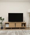 Comoda TV, Hanah Home, Ontano, 160x.47x38 cm, Stejar