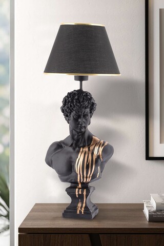 Lampa de masa, Opviq, 390FLH2246, Negru