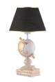 Lampa de masa, Opviq, 390FLH2248, Alb / Negru / Auriu